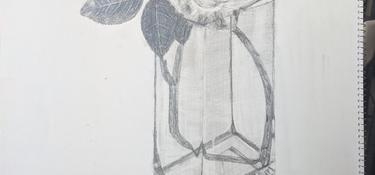 東大に入るための勉強日記(2021/10/14)(デッサン練習花が完成)